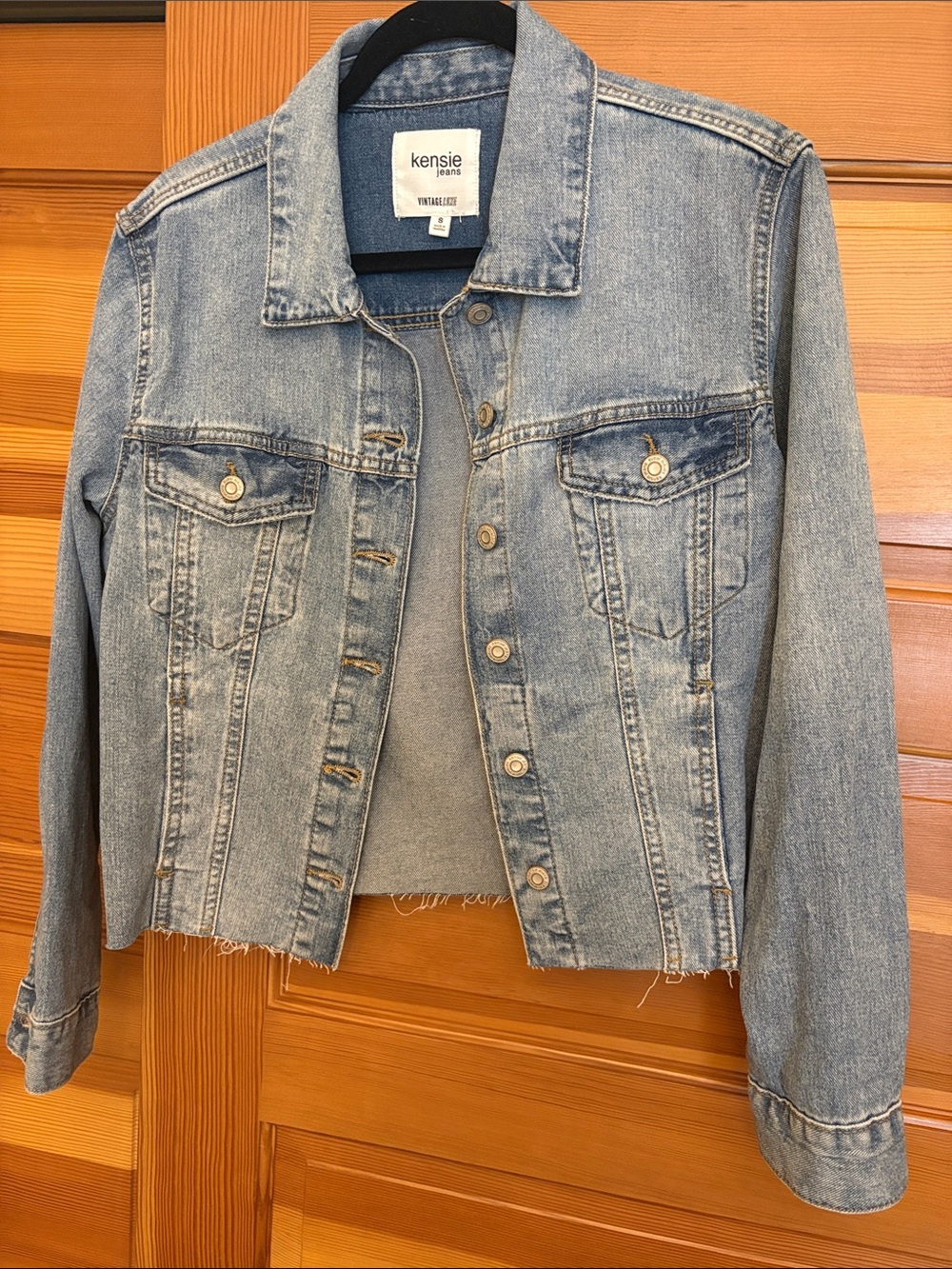 Kensie Light Wash Blue Denim Jacket